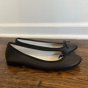 Repetto leather black ballet flats